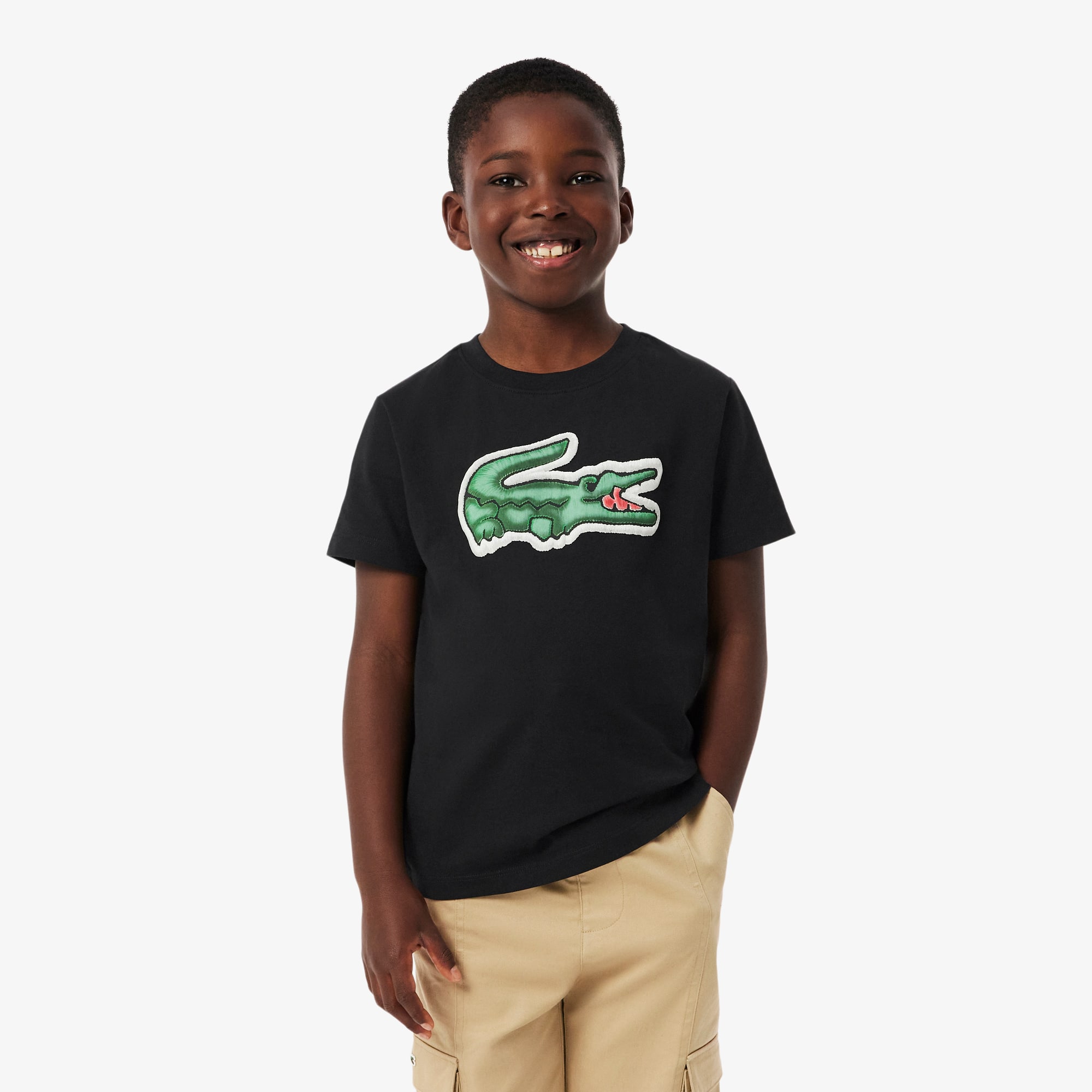 Lacoste Printed Cotton T-shirt