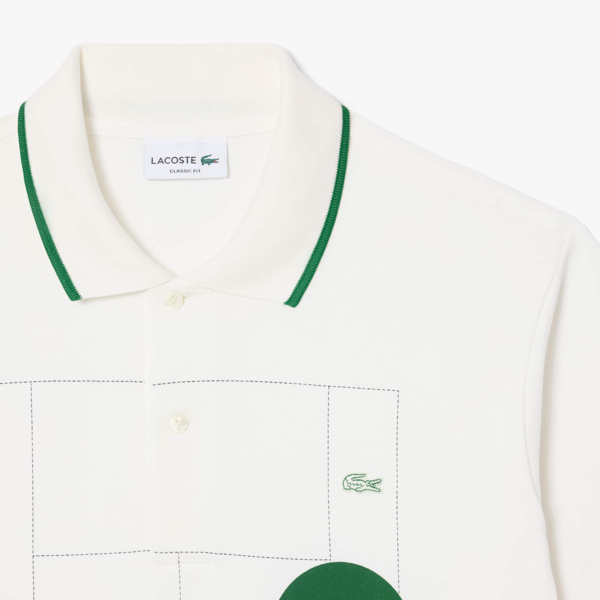 Classic Fit Graphic Petit Piqué Polo Shirt