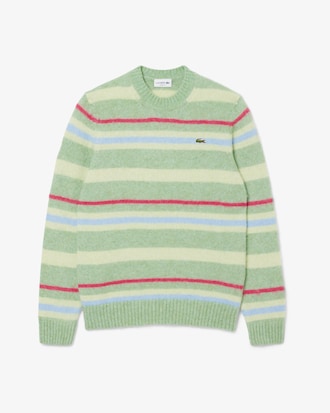 Men's Striped Alpaca Wool Sweater
