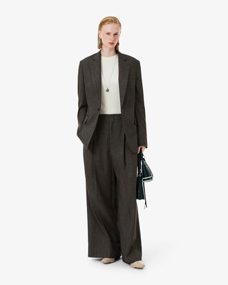 Runway Oversized Tailored Wool Pants