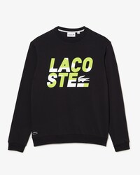 Men's Regular Fit Print Cotton Fleece Lounge Sweatshirt