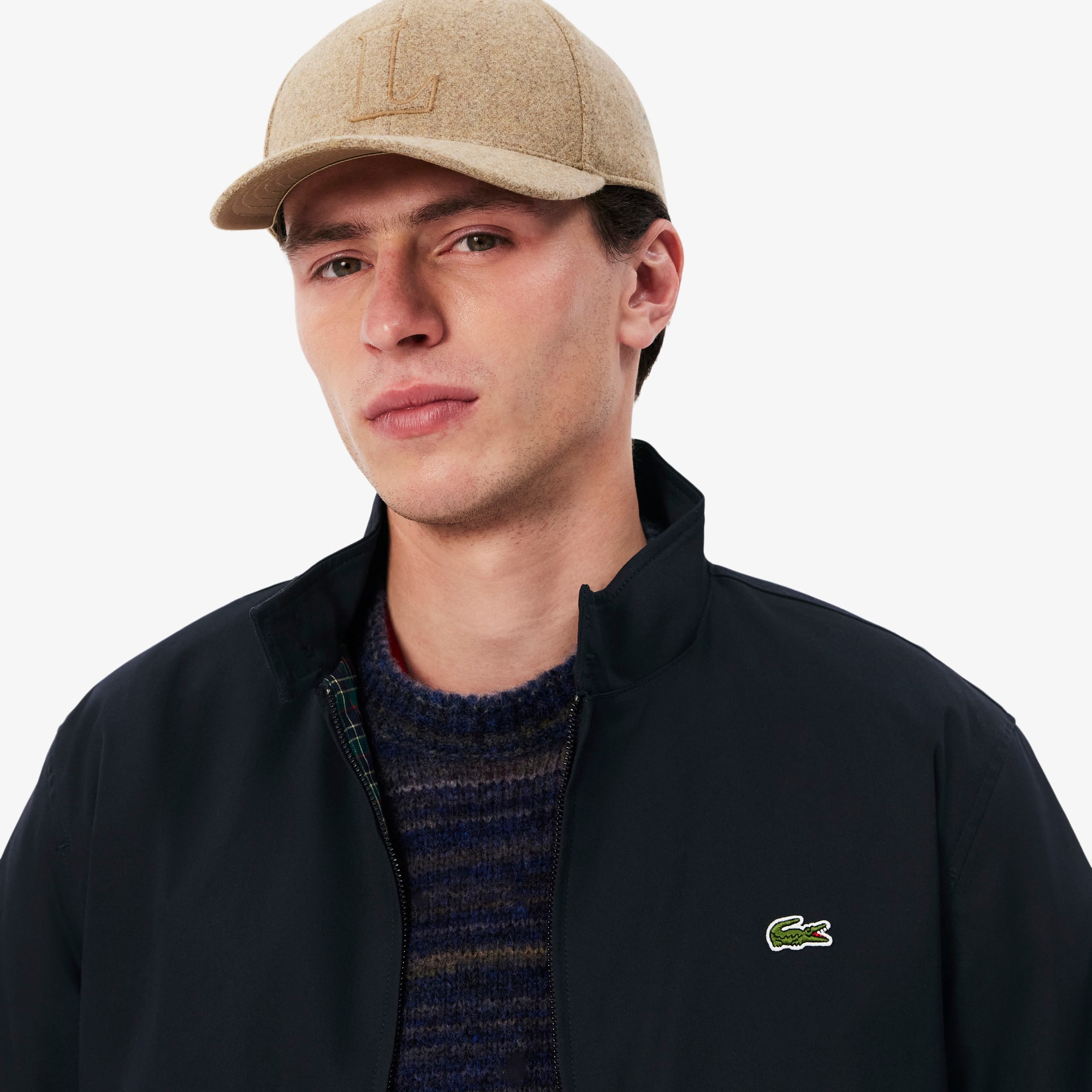 Men's Water-Repellent Twill Harrington Jacket - Jackets & Coats