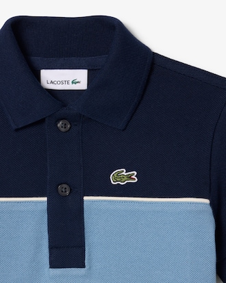 Contrast Band Petit Piqu&eacute; Polo Shirt