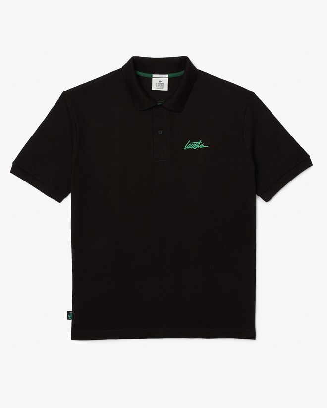 Unisex Lacoste LIVE Loose Fit Signature Cotton Polo - Polo Shirts 