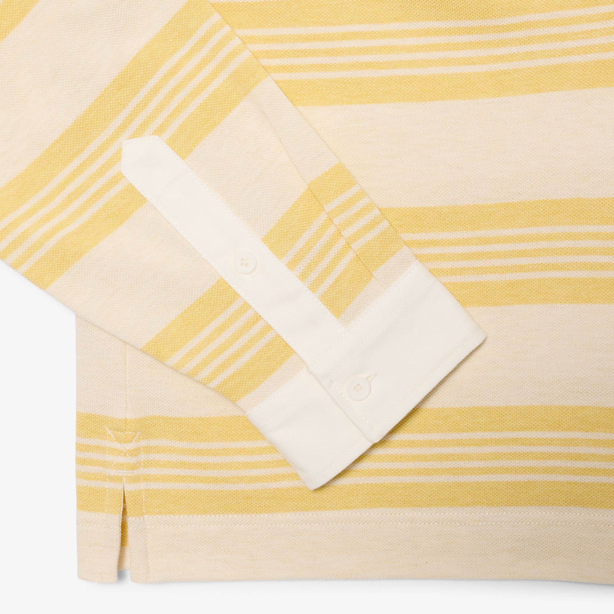 Relaxed Fit Striped Piqué Rugby Polo