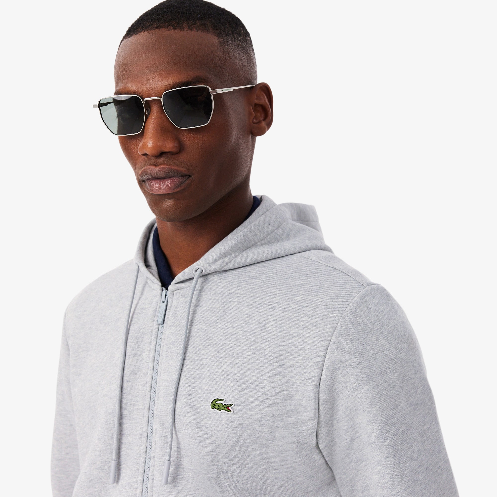 Organic Cotton Kangaroo Pocket Hoodie | Lacoste US | Men's Collection