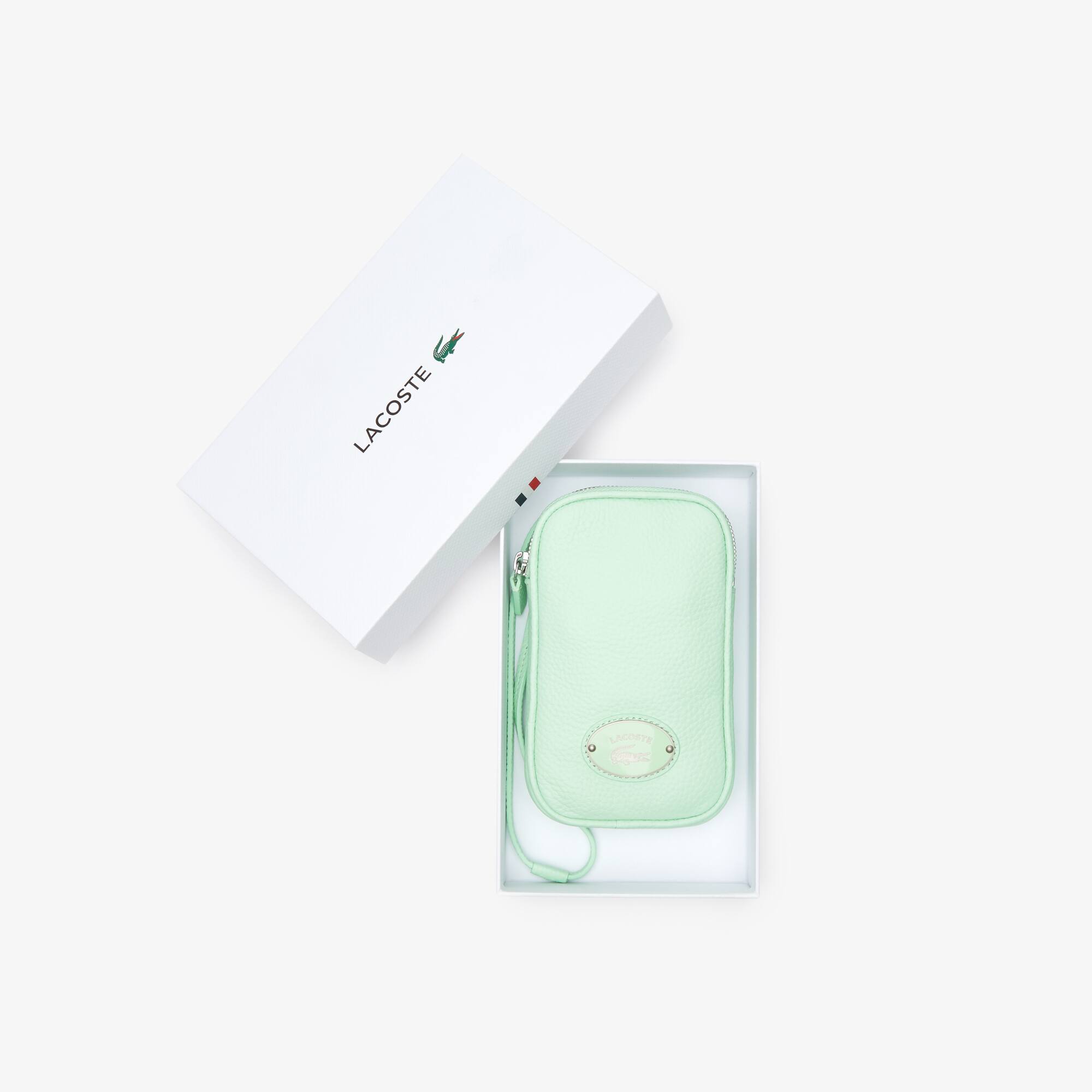 Lacoste【☆ Heritage Canvas Smartphone Holder】 Buy Lacoste Brown Heritage Canvas Smartphone Holder Online