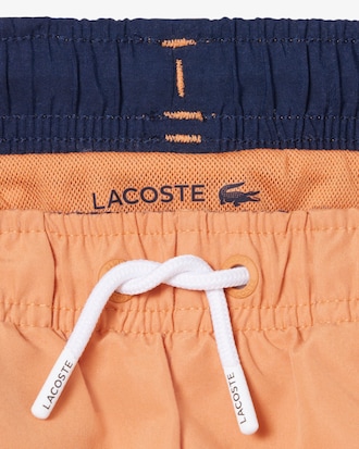 Monochromatic Lined Swim Trunks