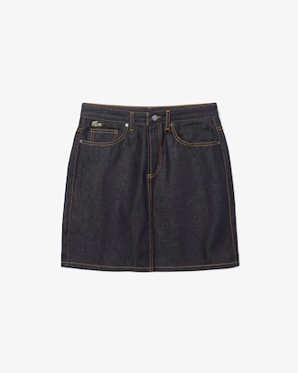 Mini-jupe Lacoste LIVE en denim brut