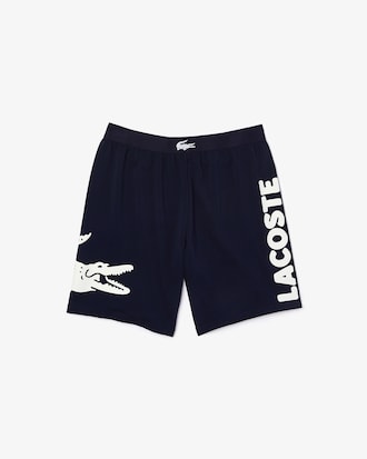 Shorts para hombre de algod&oacute;n el&aacute;stico con estampado de Cocodrilo