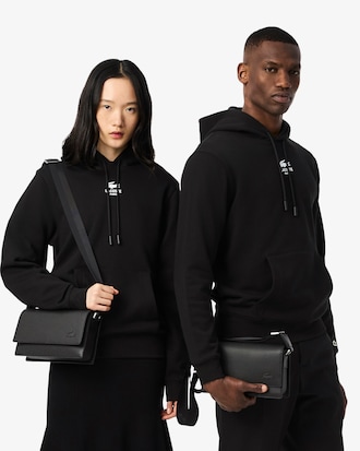 Unisex Chantaco Leather Flap Close Reporter Bag
