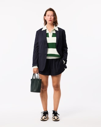 Women's Made In France Ribbed Cotton Polo