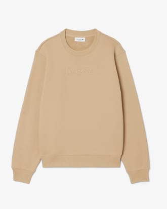 Sweatshirt coton logo emboss&eacute;