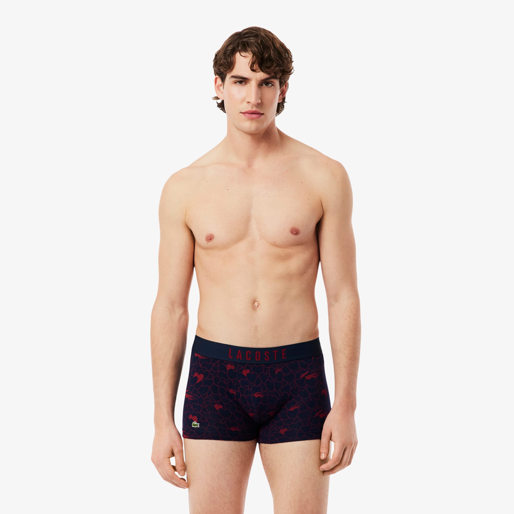 Lacoste Valentines Printed Cotton Trunks