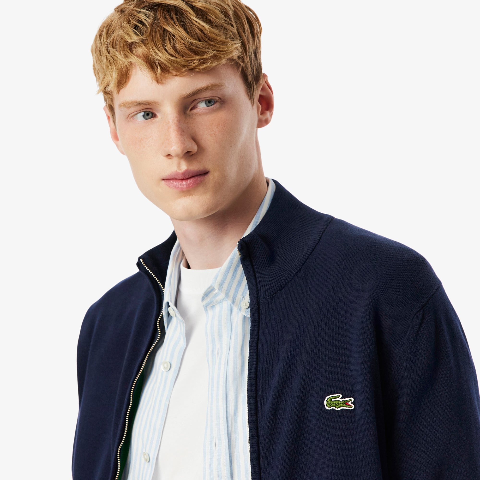 LACOSTE ヘリテージハイネックジップアップ 上 LACOSTE ヘリテージハイネックジップアップ 上 - メルカリ