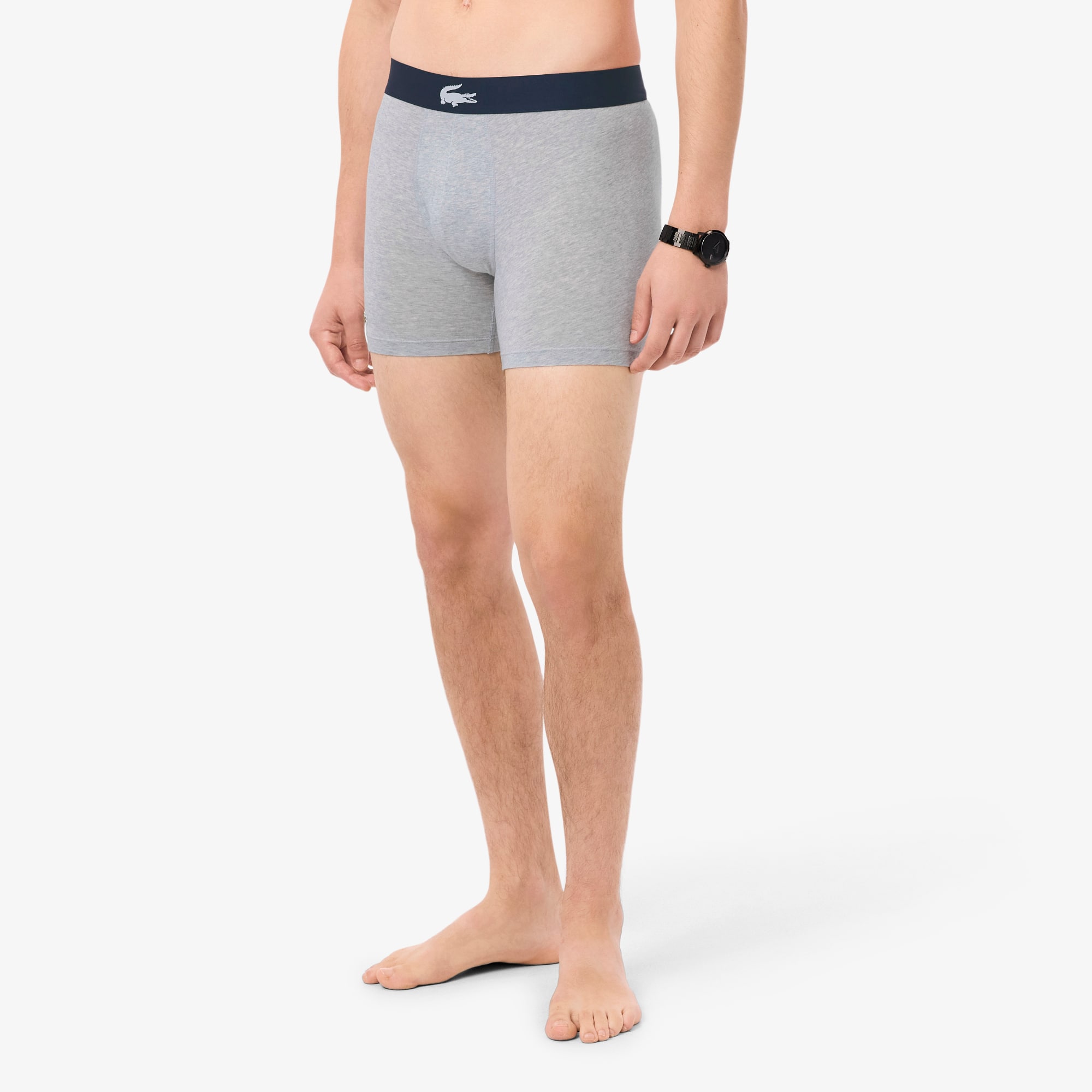 LACOSTE  BOXER  BRIEF  3PACK 　新品　未使用 Lacoste, 3 Pk Colours Mens Microfiber Boxer Briefs Assorted Colors