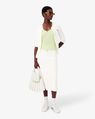 Cotton Midi Skirt