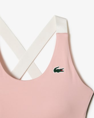 Brassi&egrave;re femme Lacoste Sport &agrave; bretelles crois&eacute;es