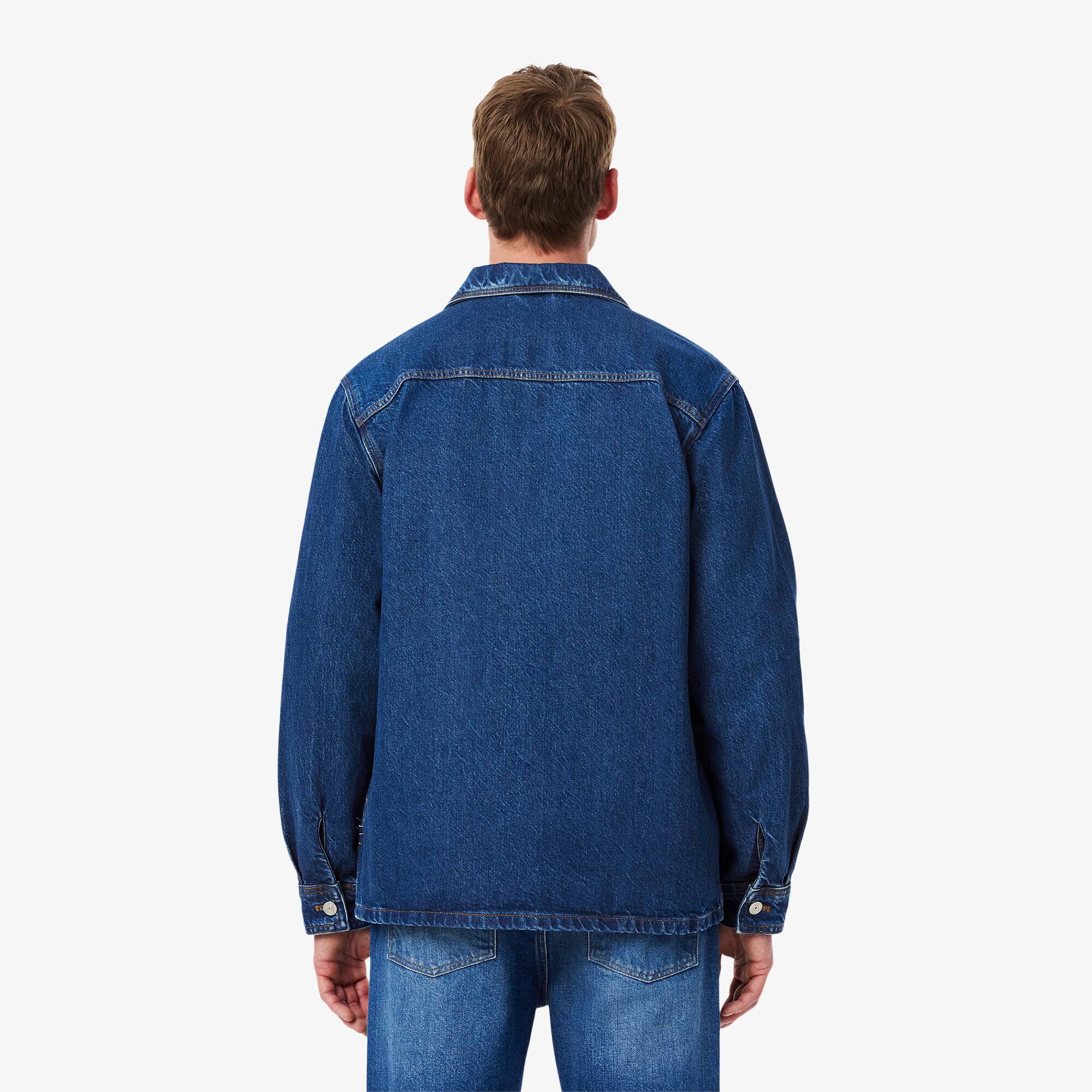 Men's Heavy Cotton Denim Overshirt - Button Down Shirts - New In