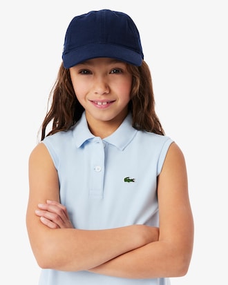 Kids' Sleeveless Stretch Piqué Polo Dress