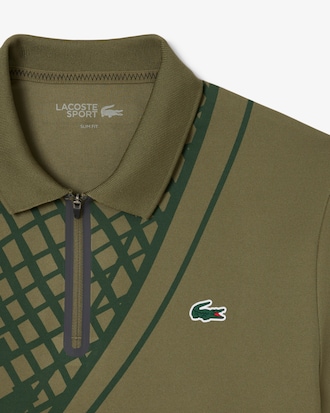 Men's Ultra Dry Printed Slim Fit Tennis Polo