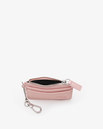 Porte-cartes zipp&eacute; femme Lacoste 4 fentes