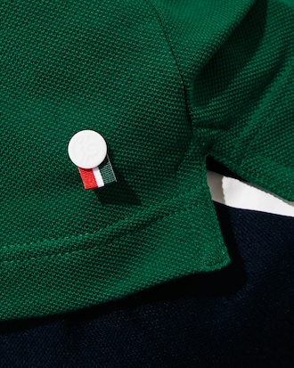 Men's SPORT Roland Garros Cotton Plant Design Polo