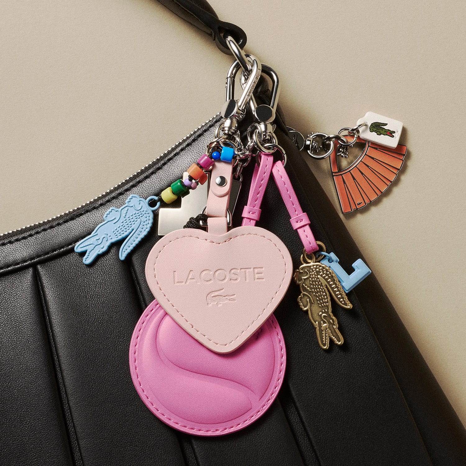 Crocodile Heart L Charms Key Ring