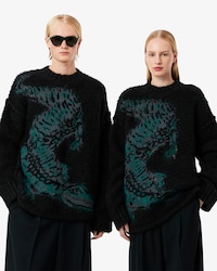 Runway Jacquard Crocodile Sweater