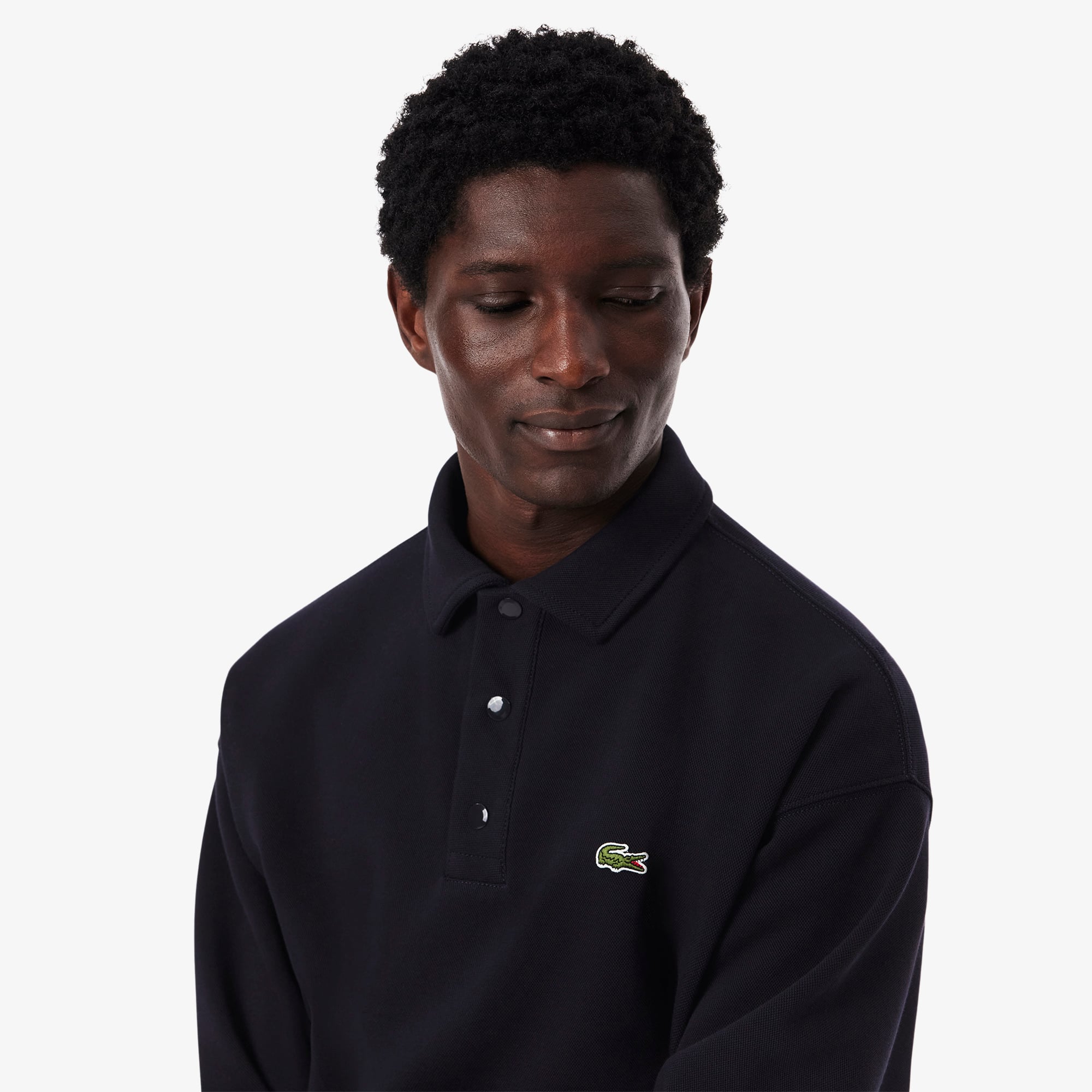 Men's Loose Fit Piqué Sweatshirt - Sweaters & Sweatshirts - New In