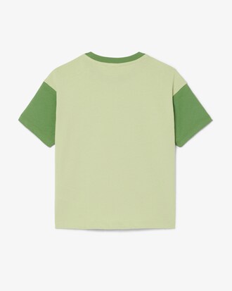 Contrast Trim Cotton T-Shirt