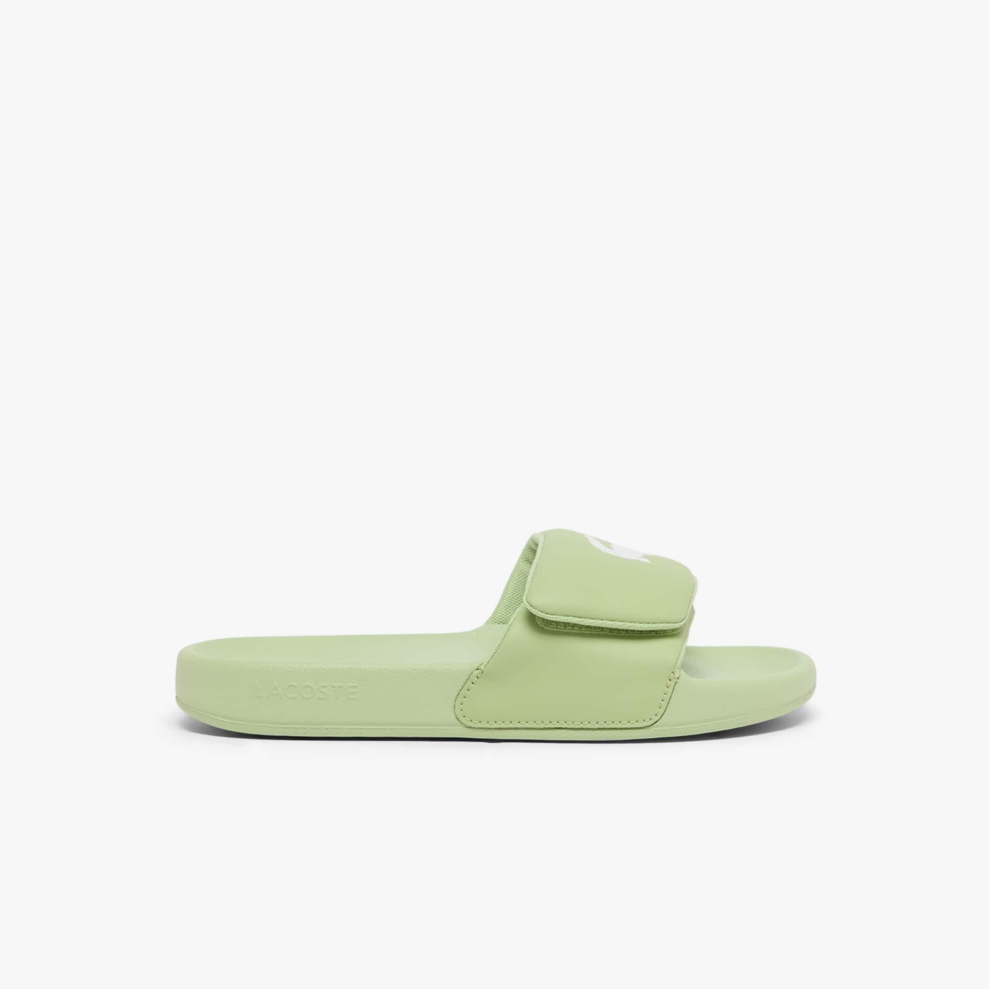 Lacoste Women's Serve Slides 0.0 Strap - 6 In Green