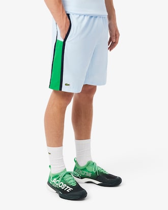 Men's Lightweight Colorblock Stripe Tennis Shorts