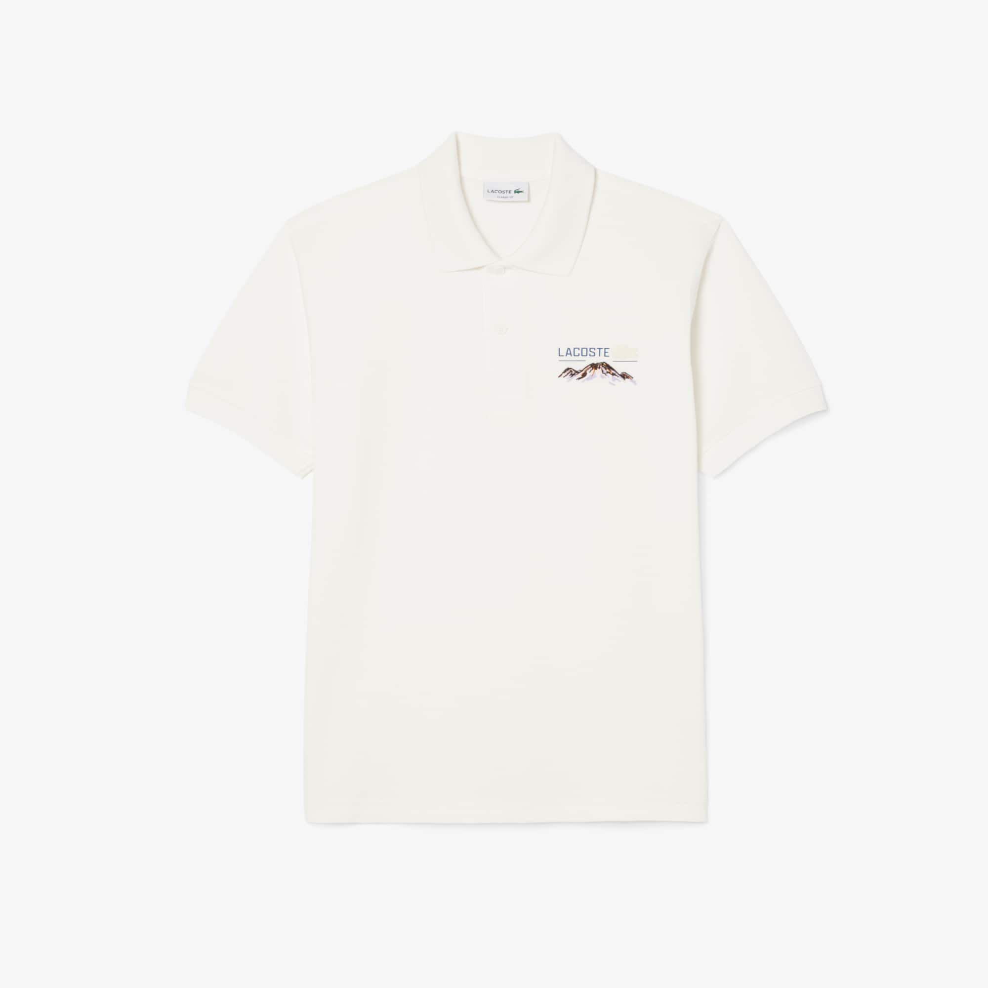 Men's Classic Fit Embroidered Motif Piqué Polo - Polo Shirts - New
