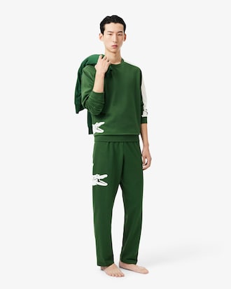 Men's Printed Fleece Loungewear Pants