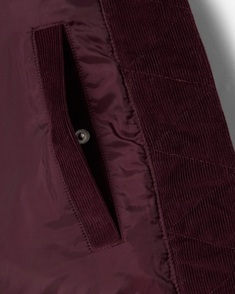 Relaxed Fit Corduroy Down Jacket