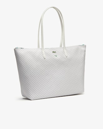 Bolso Tote de la colecci&oacute;n Roland Garros con estampado de Panama Hat y cierre exterior para mujer