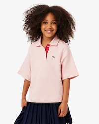 Girls' Oversized Piqu&eacute; Polo   