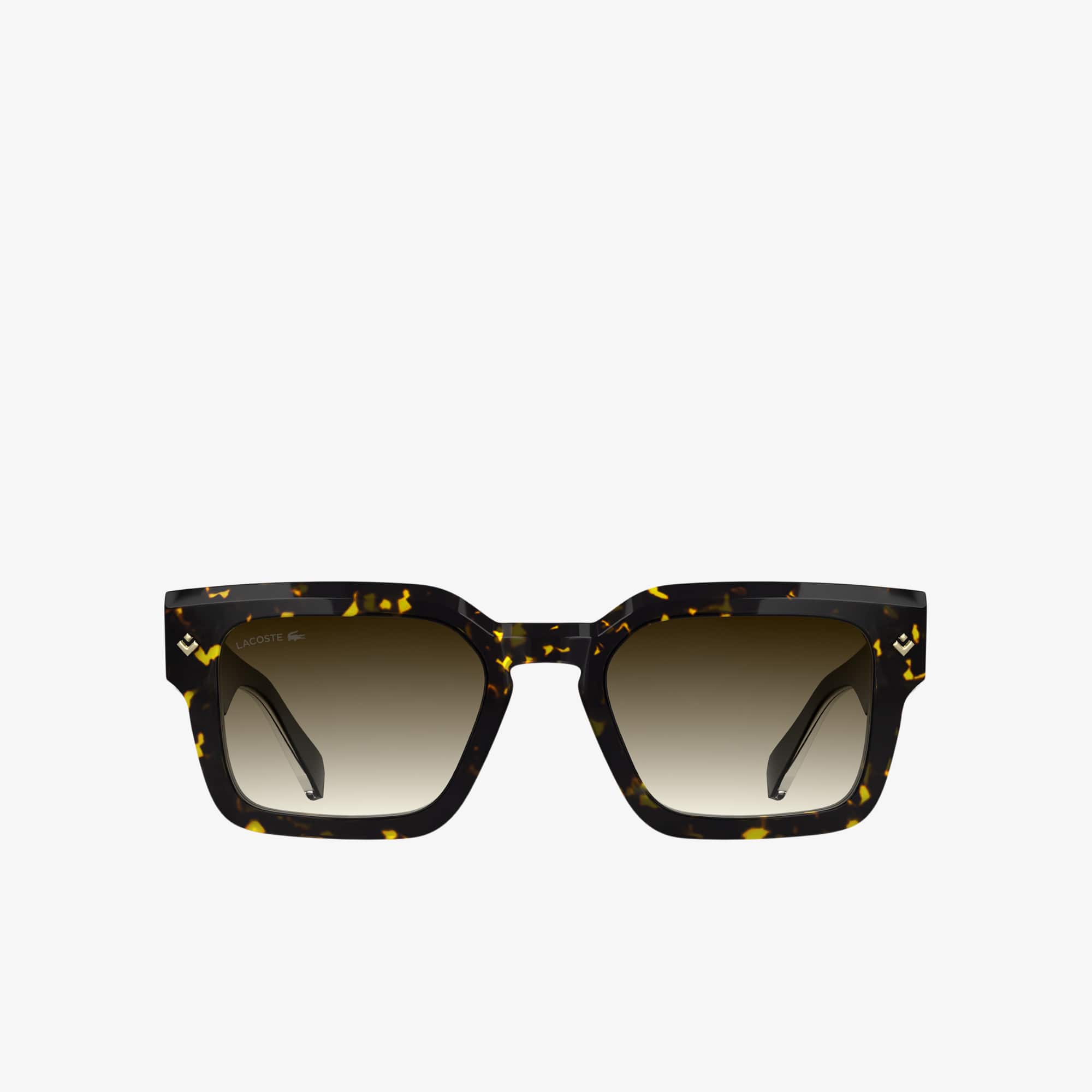 Lacoste Icons Acetate Rectangle Glasses - One Size In Brown