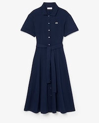Women's Flared Mini-Piqu&eacute; Polo Dress