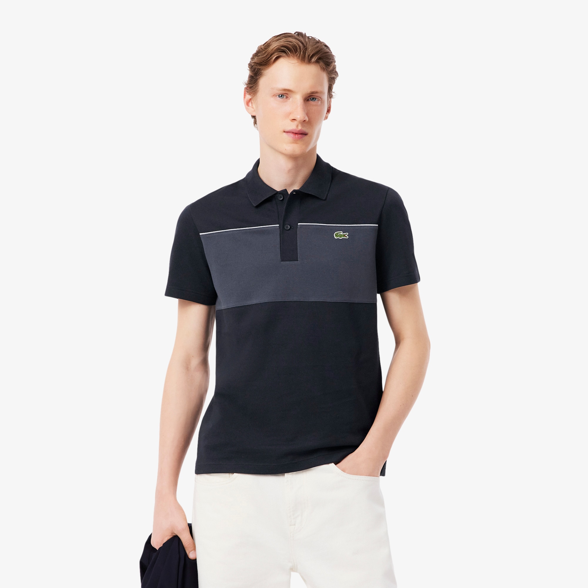 Regular Fit Colorblock Piqué Polo - Polo Shirts - New In 2026
