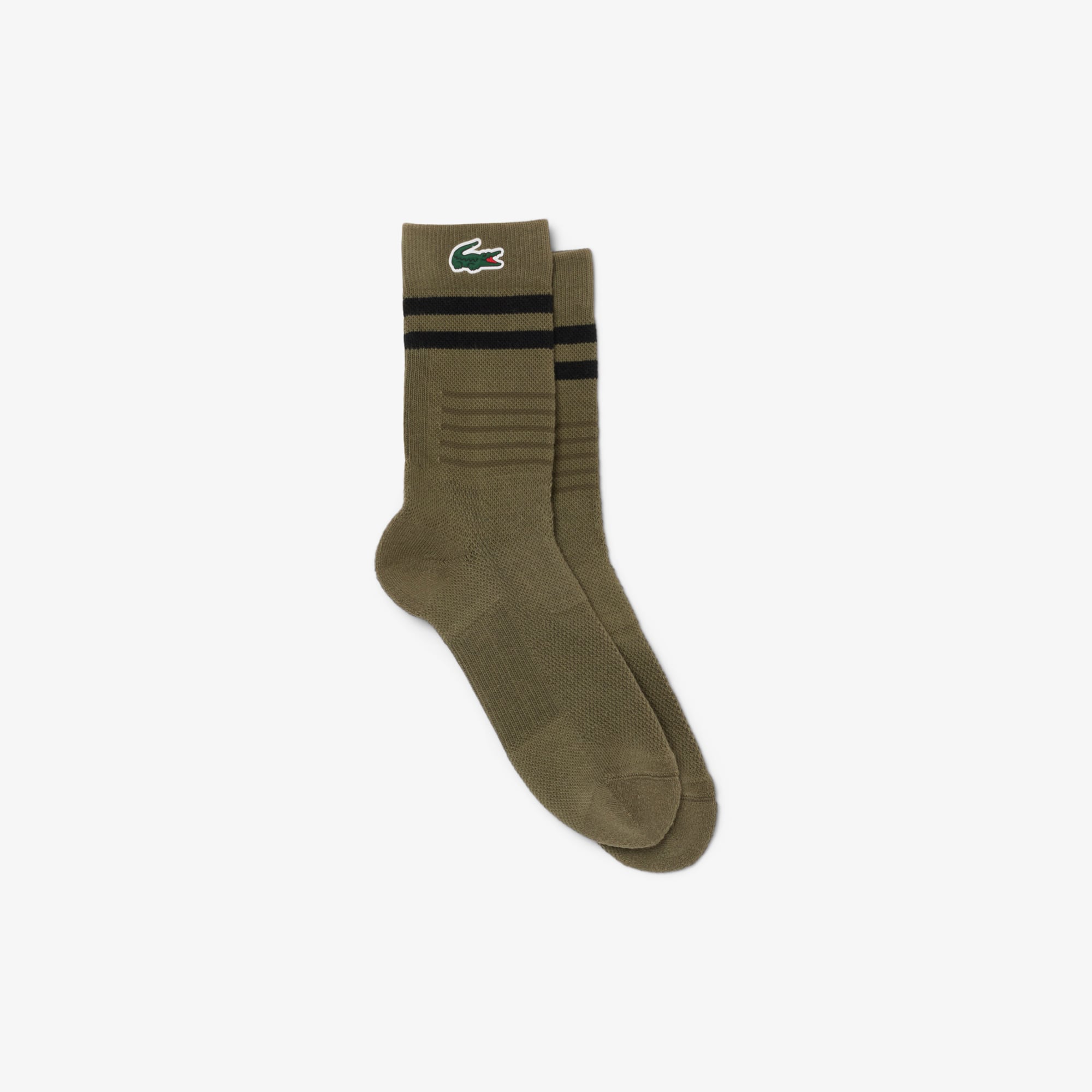 Lacoste Men's Lightweight Cotton Athletic Socks - 6.5 - 8.5 In Green