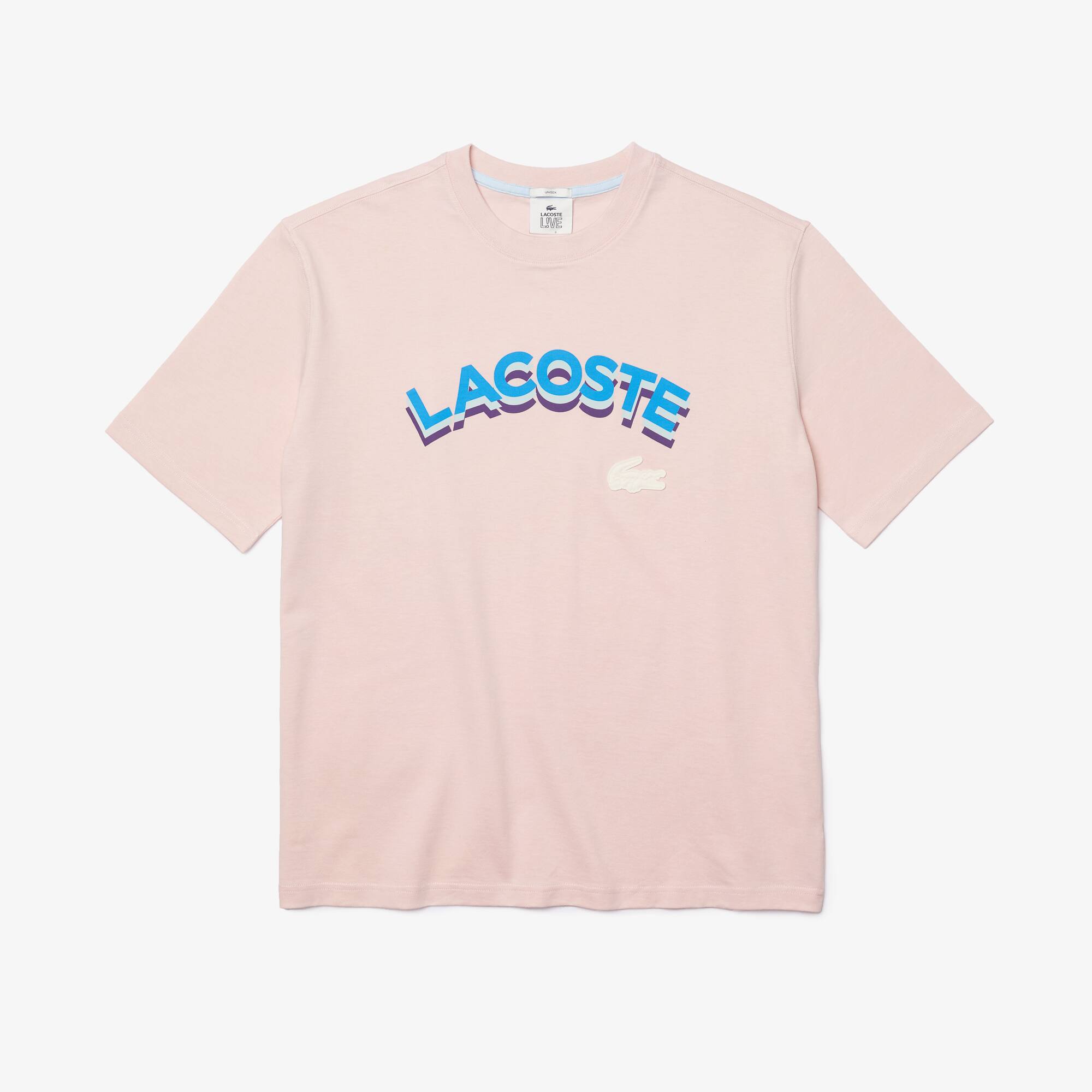 Unisex LIVE Loose Fit Lettered T-shirt - T-shirts - New In