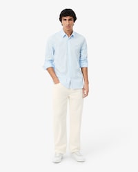 Jeans &Iacute;ndigo de Corte Recto de Cinco Bolsillos para Hombre