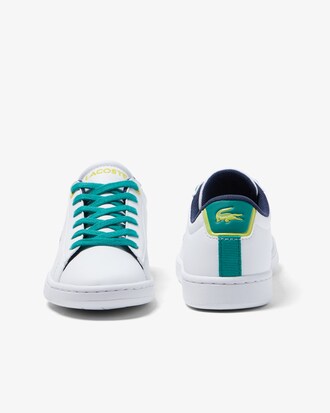 Sneakers Carnaby junior Lacoste en synth&eacute;tique