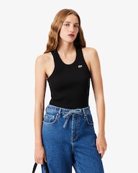 Playera Sin Mangas De Algod&oacute;n De Corte Ajustado Para Mujer