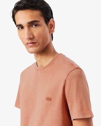 Playera para hombre de punto grueso con efecto lavado