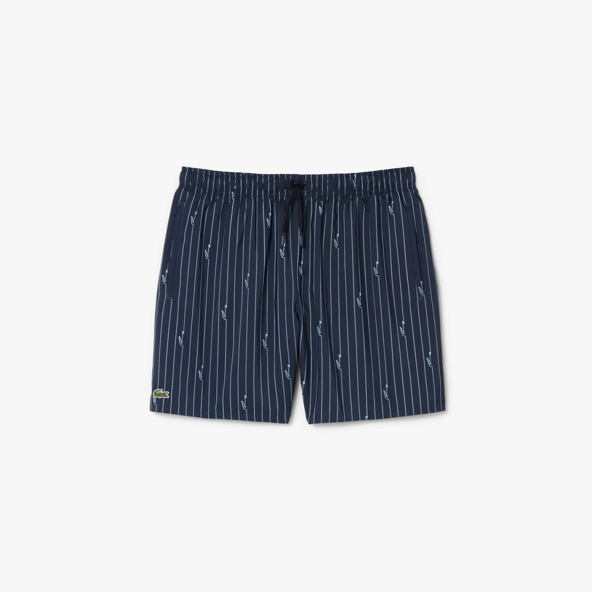 Mid Length Crocodile Print Swim Trunks - Shorts & Swim - New In