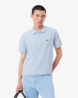 Polo L12.12 en coton petit piqué chiné