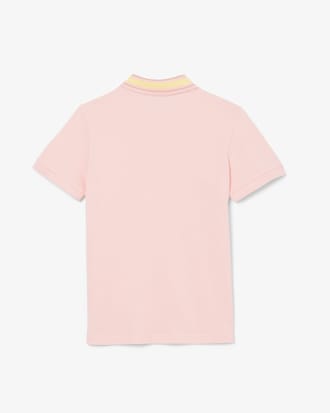Kids' Stripe Collar Petit Piqué Polo